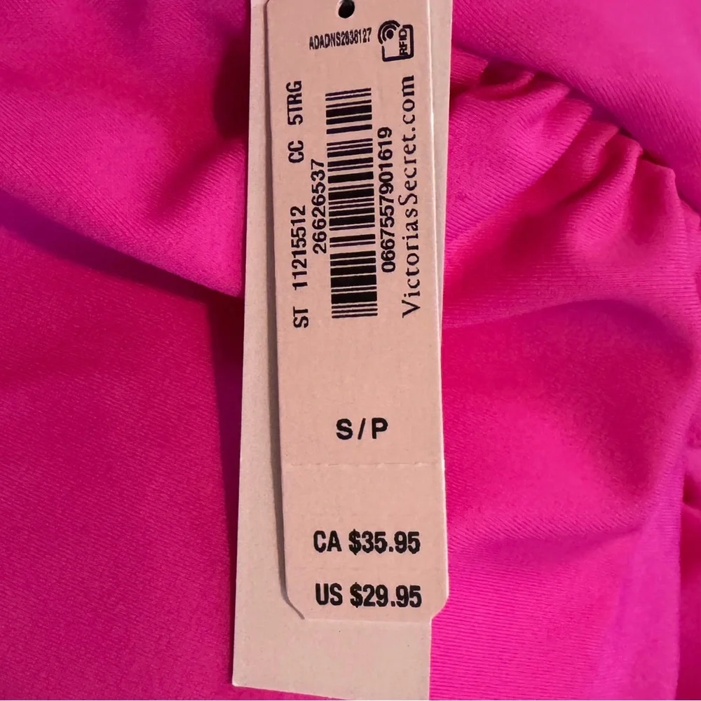 Victoria's Secret NEW Scoop Bikini Top Forever Pink Swimwear Size Small